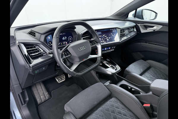 Audi Q4 e-tron 40 Launch edition Advanced Plus 77 kWh SOH 92% | S-LINE INTERIEUR | PANORAMADAK | STOELVERWARMING | ELEKTRISCHE ACHTERKLEP | LUXE BEKLEDING | RIJKLAAR MET 12 MND BOVAG GARANTIE
