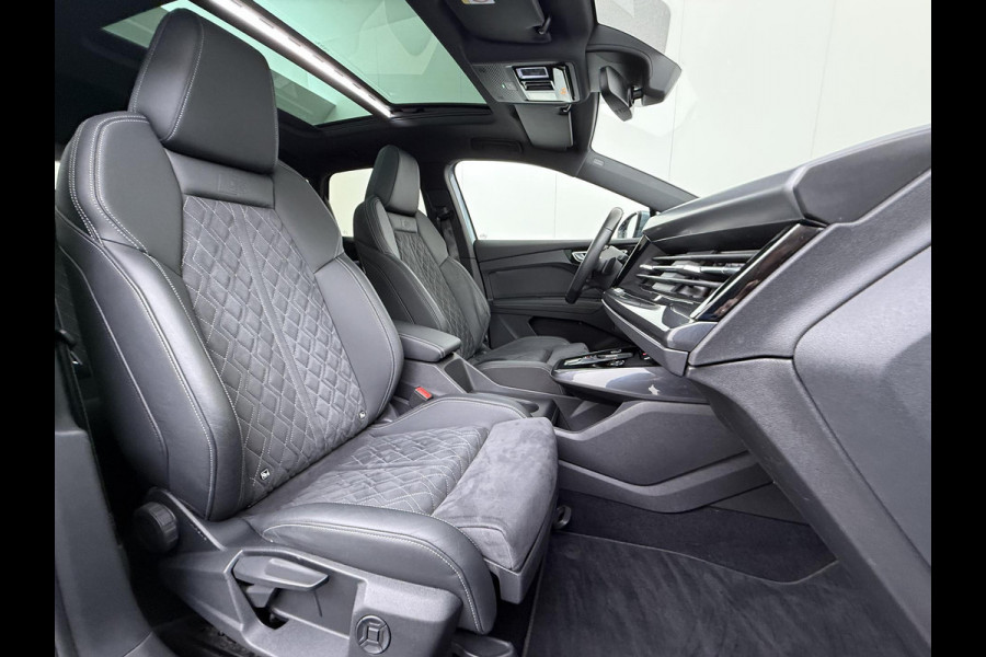 Audi Q4 e-tron 40 Launch edition Advanced Plus 77 kWh SOH 92% | S-LINE INTERIEUR | PANORAMADAK | STOELVERWARMING | ELEKTRISCHE ACHTERKLEP | LUXE BEKLEDING | RIJKLAAR MET 12 MND BOVAG GARANTIE