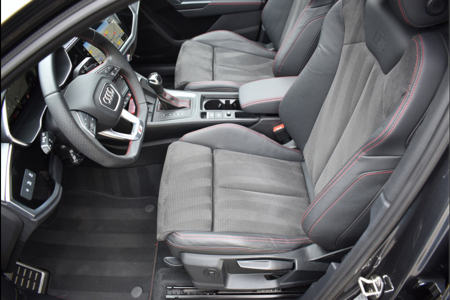 Audi Q3 Sportback 45 TFSI e S-Line 245 Pk Pano Rood Stiksel Leder Trekhaak Navi Camera 19 Inch