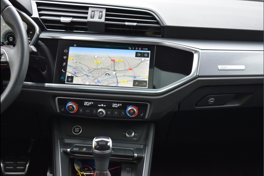 Audi Q3 Sportback 45 TFSI e S-Line 245 Pk Pano Rood Stiksel Leder Trekhaak Navi Camera 19 Inch