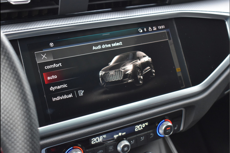 Audi Q3 Sportback 45 TFSI e S-Line 245 Pk Pano Rood Stiksel Leder Trekhaak Navi Camera 19 Inch