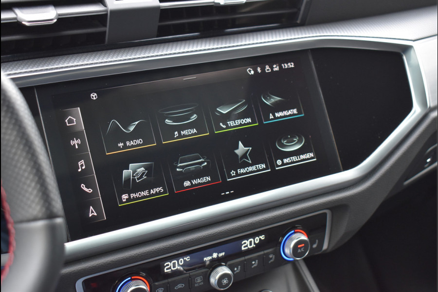 Audi Q3 Sportback 45 TFSI e S-Line 245 Pk Pano Rood Stiksel Leder Trekhaak Navi Camera 19 Inch