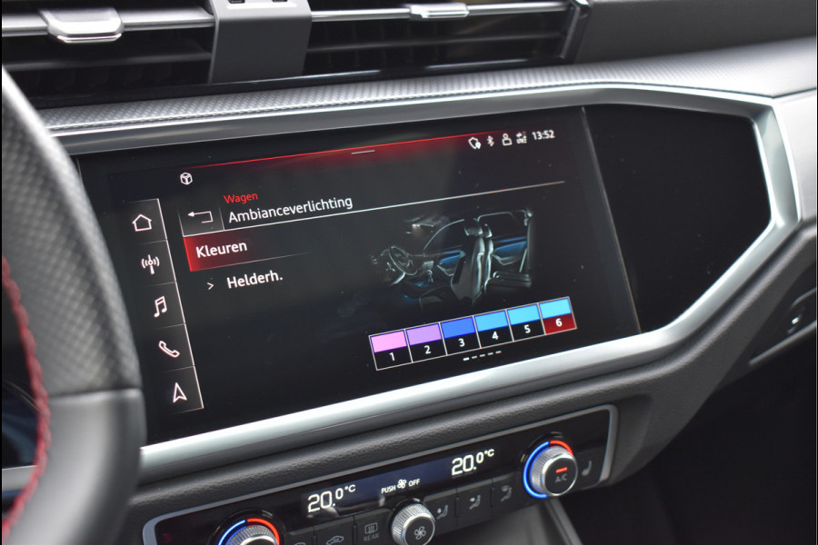 Audi Q3 Sportback 45 TFSI e S-Line 245 Pk Pano Rood Stiksel Leder Trekhaak Navi Camera 19 Inch