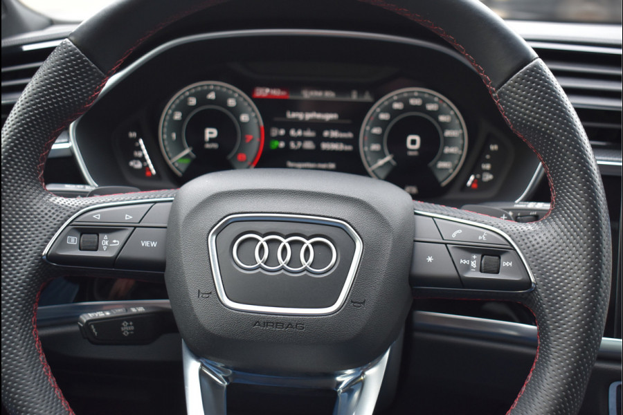 Audi Q3 Sportback 45 TFSI e S-Line 245 Pk Pano Rood Stiksel Leder Trekhaak Navi Camera 19 Inch