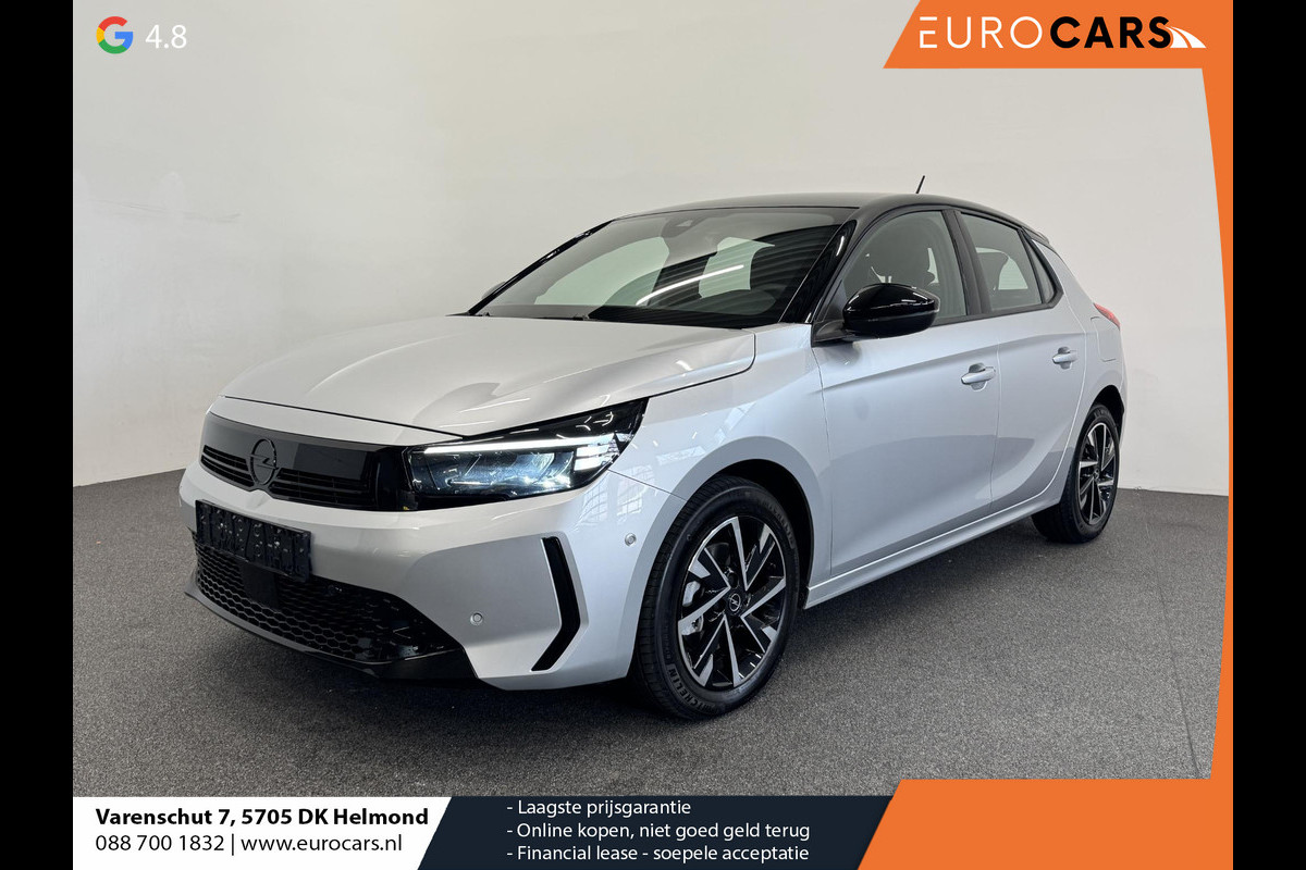 Opel Corsa 1.2 Turbo Hybrid 100pk GS Automaat Navigatie Apple Carplay/Android Auto Camera Parkeersensoren Cruise Control Dodehoek assistent Airco Lichtmetalen velgen Virtual Cockpit Getinte ramen