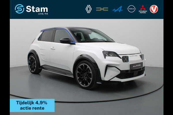 ALPINE A290 GT 52 kWh SNOWFLAKE met semi-diamant | Adapter V2L | Zonder naam uitvoering op kofferklep | 180pk