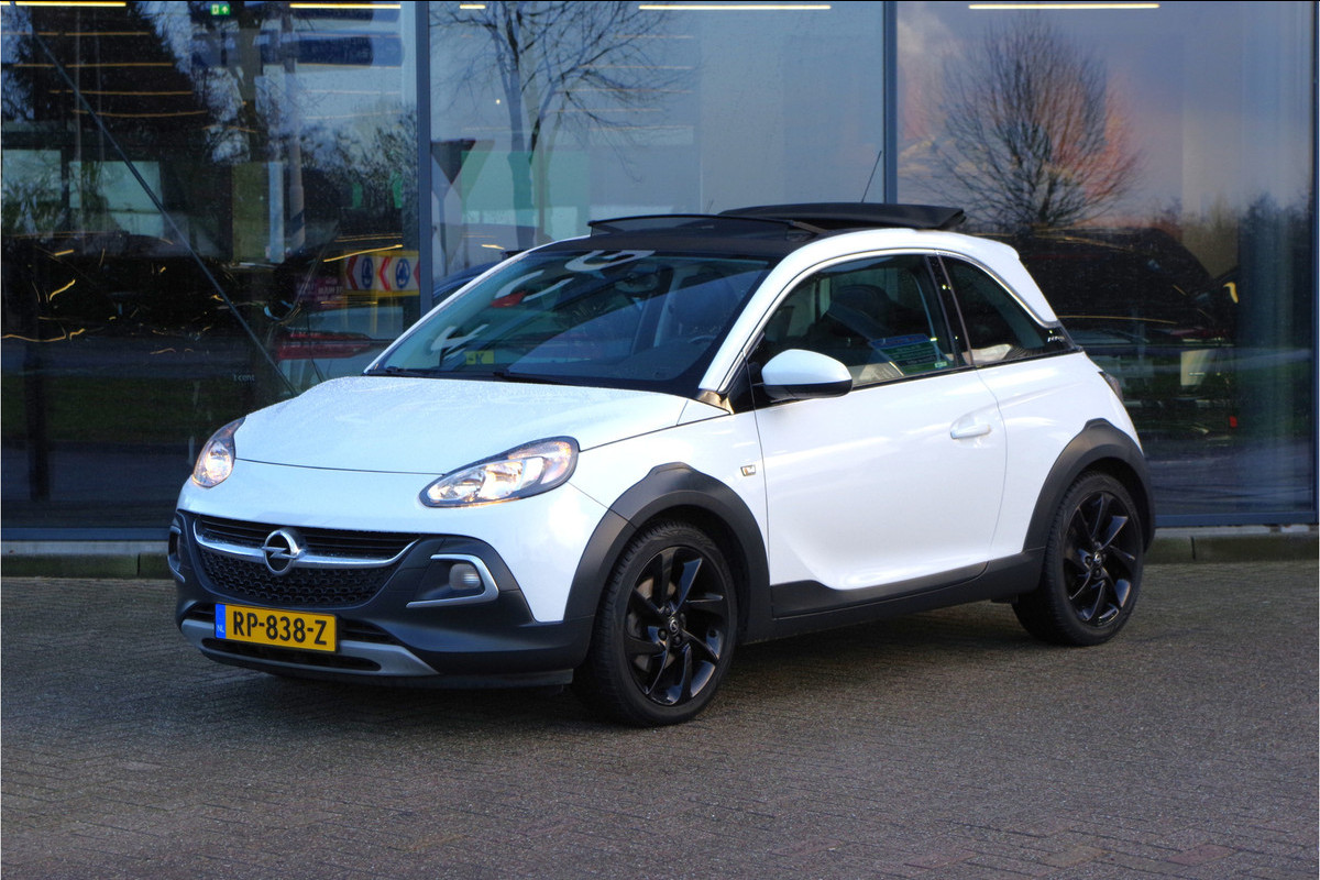 Opel ADAM 1.0 Turbo 116 PK Rocks, Vouwdak, Leder, Stuur- & Stoelverwarming, Cruise Control