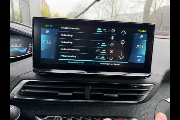 Peugeot 3008 1.6 HYbrid 300 Allure Pack Business PHEV| 300PK!| ADAPTIVE CRUISE CONTROL| STANDKACHEL| STOELVERWARMING| CAMERA VOOR + ACHTER| DODE HOEK SENSOR| ELEKTRISCHE ACHTERKLEP| RIJKLAAR. INCL 12 MND BOVAG GARANTIE