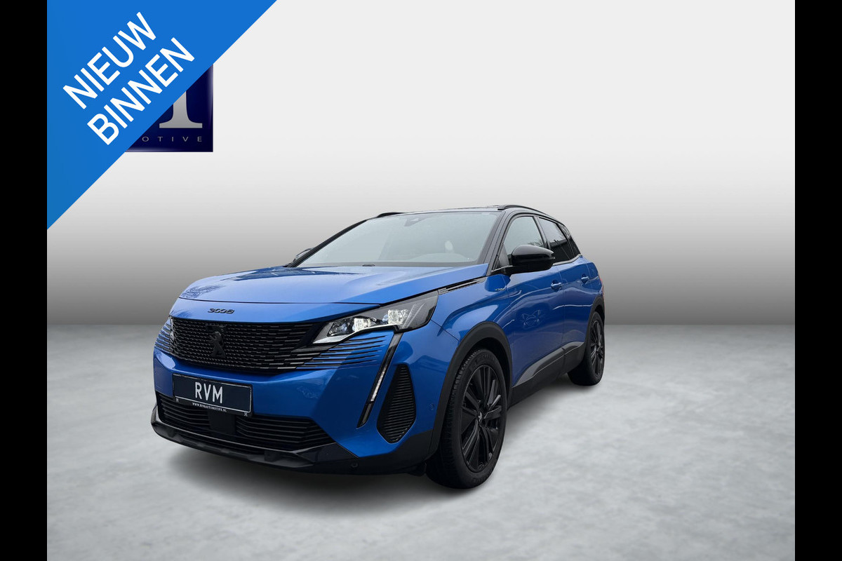 Peugeot 3008 1.6 HYbrid4 300 GT BLACK OPTIC BOMVOL! 22.000KM!| BLACK| STOEL VERWARMING | MASSAGE STOELEN | ELEKT. STOELEN MET GEHEUGEN | ADAPTIVE CRUISE | 12MND BOVAG GARANTIE | ELEKT. ACHTERKLEP | PANO DAK | FOCAL AUDIO|