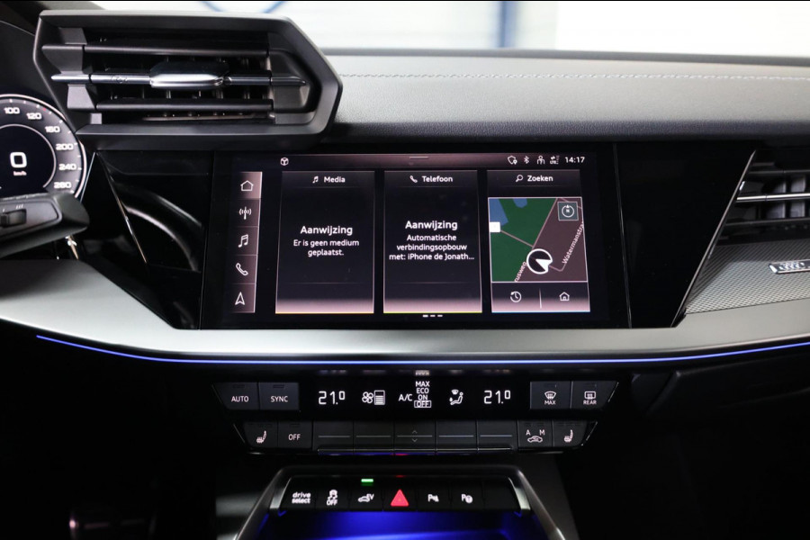 Audi A3 45 TFSIe S Edition 3x S-line LED/VIRTUAL/SFEER/PANO/HALF LEDER+S.VERWARMING/18"LMV/PDC/LINE/ACC/12 MND GARANTIE!