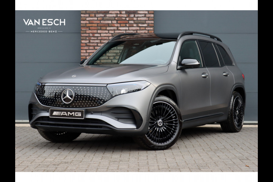 Mercedes-Benz EQB 350 4MATIC AMG Line 71 kWh | 40.500,- Netto | Distronic | Memory | HUD | Verwarmd Stuurwiel | Trekhaak | Burmester | Panoramadak | Keyless Go | Surround Camera |  Vario-Achterbank |