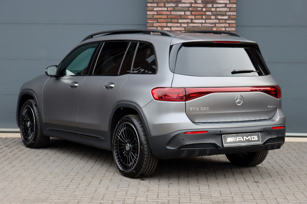 Mercedes-Benz EQB 350 4MATIC AMG Line 71 kWh | 40.500,- Netto | Distronic | Memory | HUD | Verwarmd Stuurwiel | Trekhaak | Burmester | Panoramadak | Keyless Go | Surround Camera |  Vario-Achterbank |