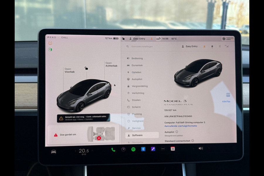 Tesla Model 3 Standard RWD Plus 60 kWh 92% SOH Autopilot