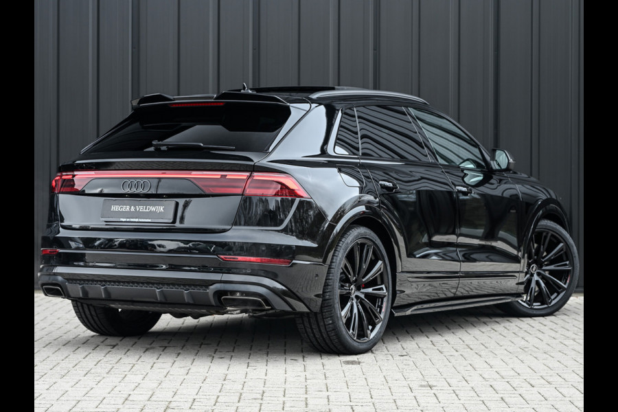 Audi Q8 55 TFSI e quattro Pro Line S | Memory seats | 360 Camera | Keyless | Soft close | Adaptive cruise | Panoramadak | B&O sound | Achterbank verwarmd | Ambiance interieur | El. trekhaak