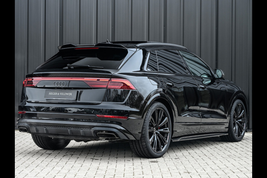 Audi Q8 55 TFSI e quattro Pro Line S | Memory seats | 360 Camera | Keyless | Soft close | Adaptive cruise | Panoramadak | B&O sound | Achterbank verwarmd | Ambiance interieur | El. trekhaak