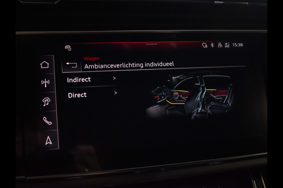 Audi Q8 55 TFSI e quattro Pro Line S | Memory seats | 360 Camera | Keyless | Soft close | Adaptive cruise | Panoramadak | B&O sound | Achterbank verwarmd | Ambiance interieur | El. trekhaak