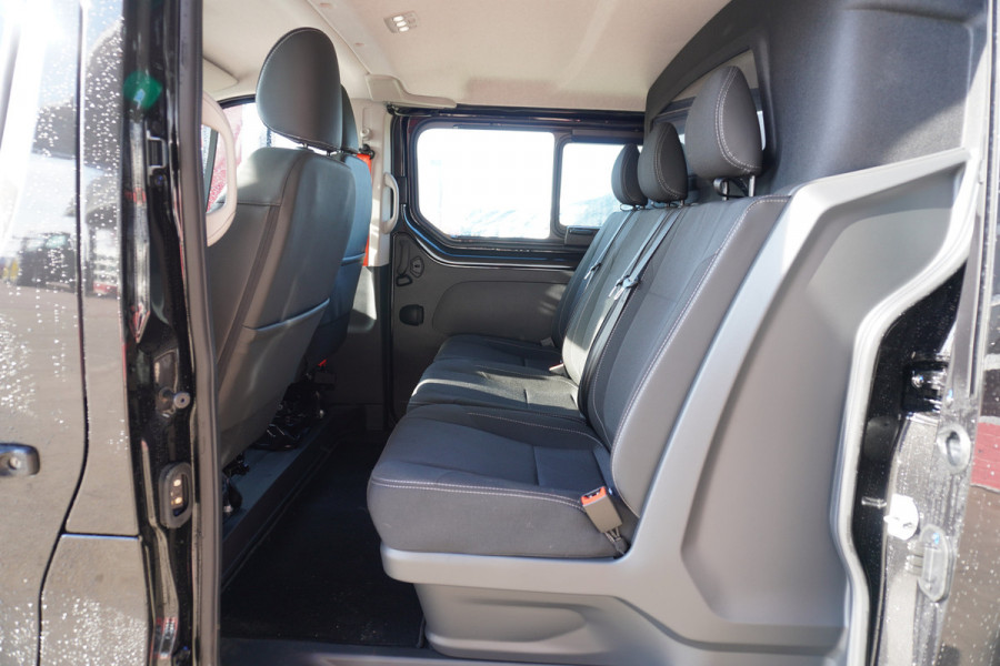 Renault Trafic 2.0 Bleu dCi 170PK L2H1 Red Edition DubbelCabine Automaat 20"LM velgen Nr. V072 |  Climate | Navi | Camera | Schuifdeur L/R | Black out pakket