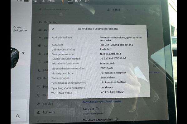 Tesla Model 3 Standard RWD Plus 60 kWh SOH 88%|LFP|TREKHAAK