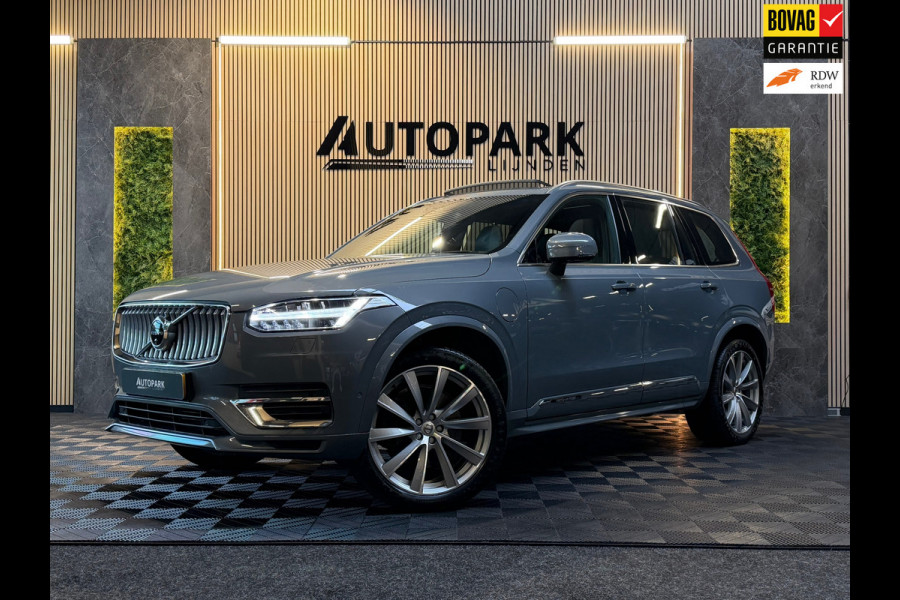 Volvo XC90 2.0 T8 Twin Engine AWD Inscription BTW|PANO|HuD|H&K|MEMORY|360 CAM|KEYLESS|LUCHTVERING|TREKHAAK|7PERSOONS|CARPLAY|VOL!