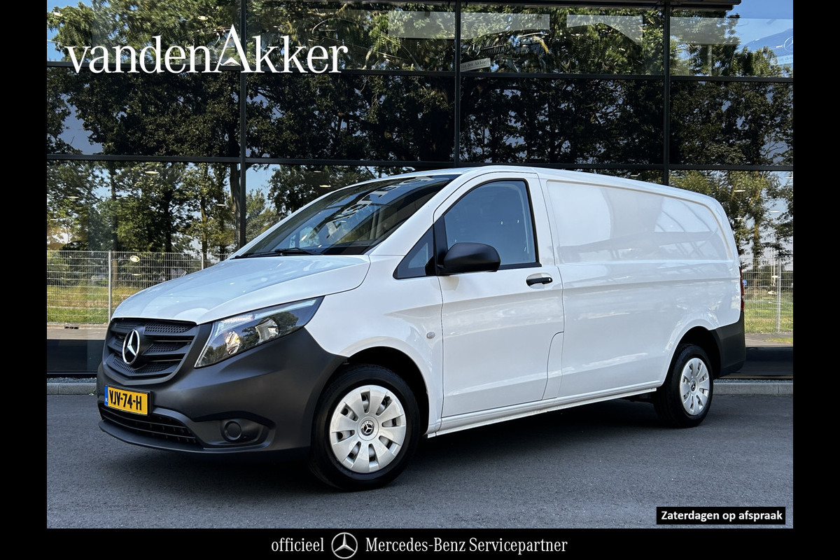 Mercedes-Benz Vito 110 CDI L2 Lang // Trekhaak // Airco // Achterklep // 12 mnd Garantie // Bank // Radio // CV // Betimmering // Wieldoppen