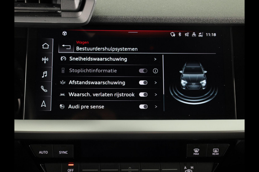 Audi A3 Sportback 30 TFSI Pro Line 110 pk S-tronic | Verlengde garantie | Navigatie via App | Parkeersensoren achter | LED koplampen |