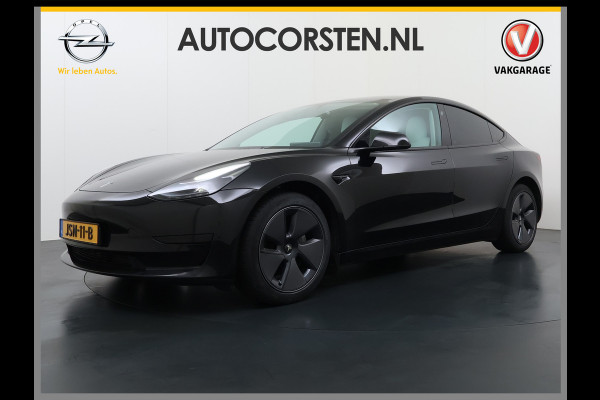 Tesla Model 3 RWD SR plus 325PK LFP Accu Ivory AutoPilot Leder Pano-dak FSD-vb. Adaptive-Cruise Camera's Elektr.-Stuur+Stoelen+Spiegels+Geheug Priv.Glasss Navi LED DAB Voorverwarmen Keyless One-Pedal-Drive Lmv 18" SOH 89% 1e Eigenaar Origineel Nederlandse Auto Fabrieks Garantie op Accu en Motor tot 23-08-2031 / 160.000km
