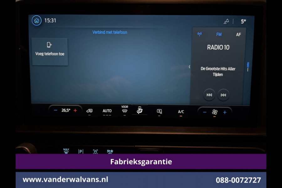 Ford Transit Custom 2.0 TDCI 136pk L2H1 Fabrieksgarantie Euro6 Airco | Camera | Apple Carplay | Cruisecontrol | Android Auto, Parkeersensoren, Verwarmde voorruit, Bijrijdersbank