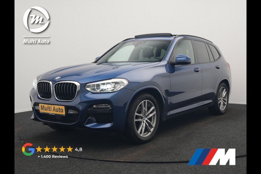 BMW X3 xDrive20i M Sport Shadow 184pk Dealer O.H | Trekhaak af Fabriek | Panodak | Adaptive Cruise | Sportstoelen Memory | Harman Kardon |  Head Up | 19"L.M | BLIS |