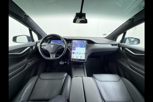 Tesla Model X 100D 20" Trekhaak Leder Luchtvering Adaptive Cruise AutoPilot Panoramadak Vleugeldeuren Camera's Elektr.Stoelen/Stuur+Verwarmd+G Adaptieve koplampen Lmv 20" Led Elektr.-Achterklep Bordherkenning Verwarmde Sproeiers-bladen Carbon Sentry Mode Valet mode 2250 kg Trekvermogen! € 124.700 nieuw !