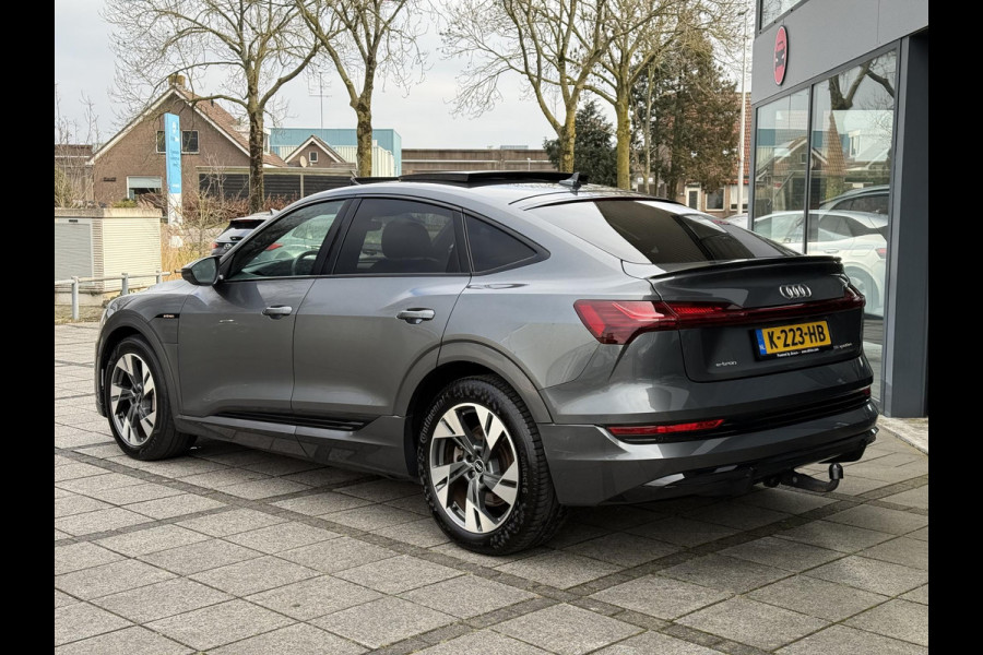Audi e-tron Sportback 55 quattro S edition 95 kWh | SoH 87% | Trekhaak | Panorama | Camera |