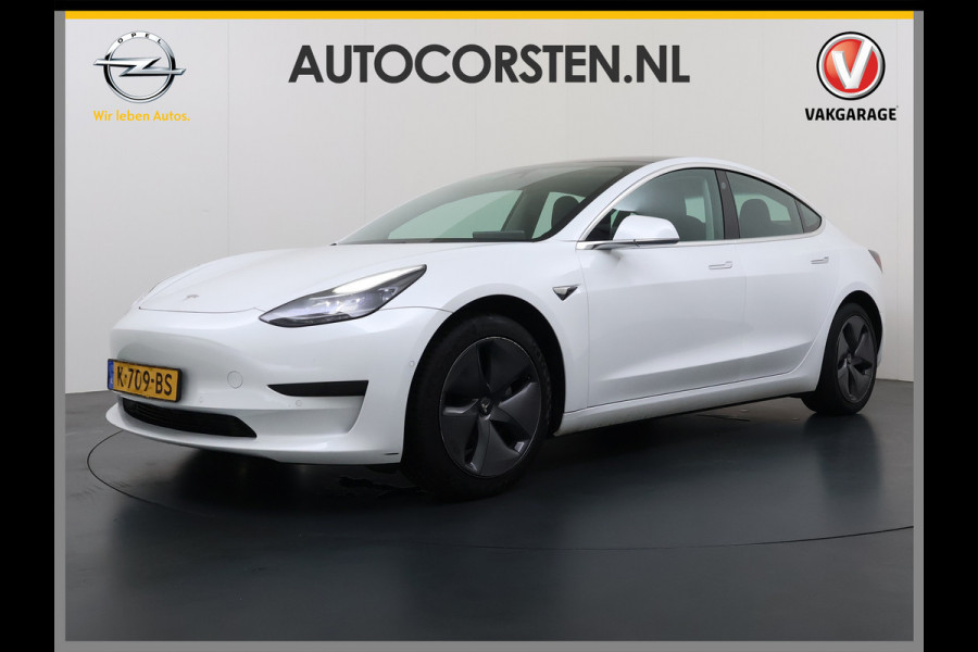 Tesla Model 3 RWD SR plus LFP Accu AutoPilot Leder Panoramadak Adaptive-Cruise Camera's Elektr.-Stuur+Stoelen+Spiegels+Geheugen+Easy-Entry+Ver Navi LED DAB Voorverwarmen Keyless One-Pedal-Drive Lmv 18" SOH 90% 1e Eigenaar Origineel Nederlandse Auto