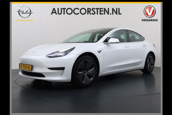 Tesla Model 3 RWD SR plus LFP Accu AutoPilot Leder Panoramadak Adaptive-Cruise Camera's Elektr.-Stuur+Stoelen+Spiegels+Geheugen+Easy-Entry+Ver Navi LED DAB Voorverwarmen Keyless One-Pedal-Drive Lmv 18" SOH 90% 1e Eigenaar Origineel Nederlandse Auto