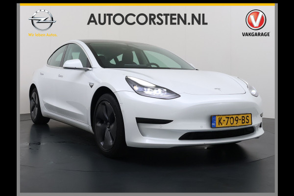 Tesla Model 3 RWD SR plus LFP Accu AutoPilot Leder Panoramadak Adaptive-Cruise Camera's Elektr.-Stuur+Stoelen+Spiegels+Geheugen+Easy-Entry+Ver Navi LED DAB Voorverwarmen Keyless One-Pedal-Drive Lmv 18" SOH 90% 1e Eigenaar Origineel Nederlandse Auto