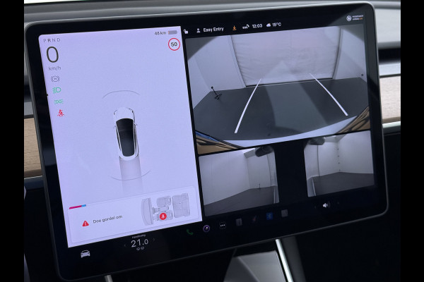 Tesla Model 3 RWD SR plus LFP Accu AutoPilot Leder Panoramadak Adaptive-Cruise Camera's Elektr.-Stuur+Stoelen+Spiegels+Geheugen+Easy-Entry+Ver Navi LED DAB Voorverwarmen Keyless One-Pedal-Drive Lmv 18" SOH 90% 1e Eigenaar Origineel Nederlandse Auto