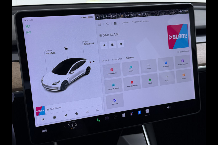 Tesla Model 3 RWD SR plus LFP Accu AutoPilot Leder Panoramadak Adaptive-Cruise Camera's Elektr.-Stuur+Stoelen+Spiegels+Geheugen+Easy-Entry+Ver Navi LED DAB Voorverwarmen Keyless One-Pedal-Drive Lmv 18" SOH 90% 1e Eigenaar Origineel Nederlandse Auto