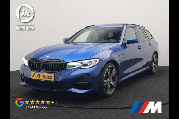 BMW 3 Serie Touring 330e M Sport Plug In Hybrid 293pk Dealer O.H. PHEV | Panodak | Head Up | Laser LED | Adaptief Onderstel | Camera | Alcantara Sportstoelen Memory & Verwarmd | Sfeerverlichting | Apple Carplay | Keyless | Blis | 19"L.M | Virtual | DAB |