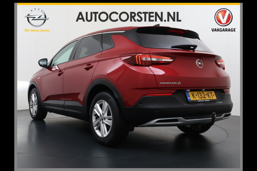 Opel Grandland X AUT-8 T131pk Innovation Trekhaak LED Navi 17"lm Keyless 1/2Leer AGR-Comfort-Stoel+Verwarmd Apple/Android Pdc Dab Ecc Tel. Isofix Mistlampen Priv.Glass Blindspot Lane-dep. Bordherk. Usb Bluetooth CruiseControl Licht-/Zichtpakket Elek.Inkl.spiegels Elek.Ramen Led 17''LM 1.2 Turbo Business Elegance NL-auto EURO 6 Origin.NLse auto Volledig Dealer onderhouden 1300kg trekvermogen € 39.000,- nieuw