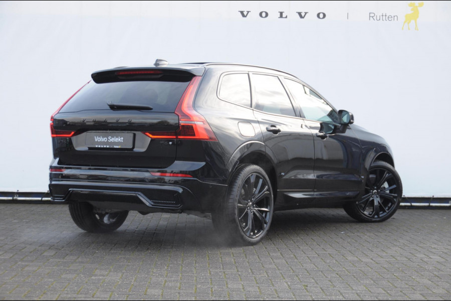 Volvo XC60 T6 350PK Automaat AWD Ultra Black Edition stoelmassage - en ventilatie / Adaptieve cruise control / Harman Kardon / BLIS / Panoramadak / Apple carplay / Parkeersensoren met 360 camera / Elektrisch bedienbare achterklep / Elektrisch verstelbare voorstoelen met geheugen / Stoel en stuurwielverwarming / 21” velgen / Getinte ramen vanaf de B-stijl