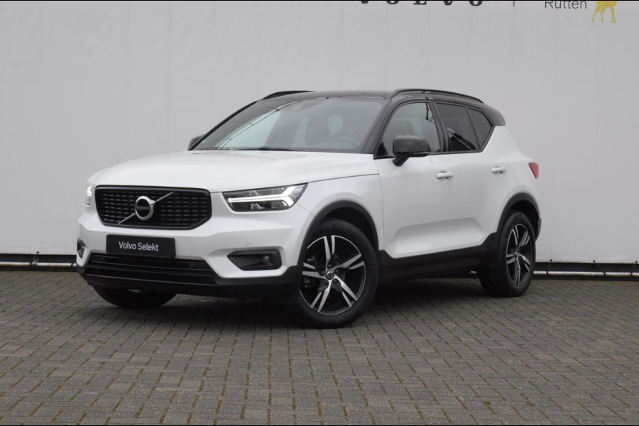 Volvo XC40 T3 163PK Automaat R-Design Adaptieve cruise control / Leder met alcantara bekleding / Parkeersensoren met camera / Trekhaak / stoel - en stuurverwarming / Apple carplay