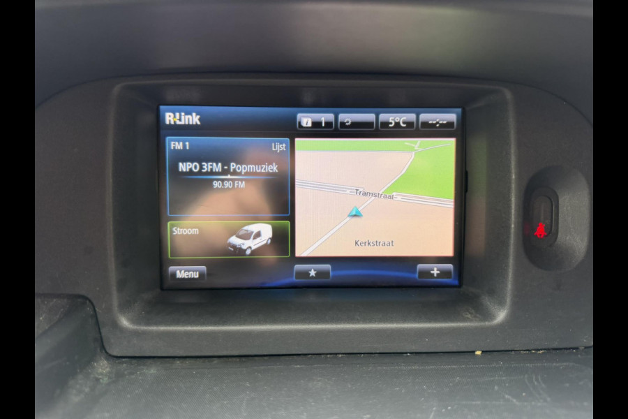 Renault Kangoo Z.E.Dealeronderhouden SOH 90% Airco Cruise control Navigatie Radio/CD Parkeersensoren achter Schuifdeur rechts