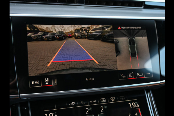Audi A8 60 TFSI e quattro 463PK S-Line B&O Advanced | Head-Up Display | Achteras besturing | Panorama dak | Trekhaak | Soft-Close | Alcantara hemel bekleding | Carbon inleg | 360 Camera | Standkachel | Adaptive Cruise Control