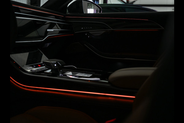 Audi A8 60 TFSI e quattro 463PK S-Line B&O Advanced | Head-Up Display | Achteras besturing | Panorama dak | Trekhaak | Soft-Close | Alcantara hemel bekleding | Carbon inleg | 360 Camera | Standkachel | Adaptive Cruise Control