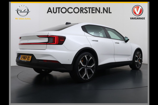 Polestar 2 78kWh 408PK PERFORMANCE 0-100 4,7sec. Long Range Pano-dak Elektr.Stoel+Stuur-verwarmd GSM-Key (semi-)-AutoPilot AWD GSM-Sleutel  SOH 93% Google-Android® Navi 360°Camera Elek.Achterklep PDC-a+v Performance-Ophanging Premium-Audio Active-Grille Keyless LEDParkeerassist auto 1.500KG Trekgewicht! 3fase 11kw thuis laden 4-season-Bnd € 66.000 nieuw