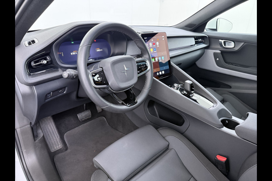 Polestar 2 78kWh 408PK PERFORMANCE 0-100 4,7sec. Long Range Pano-dak Elektr.Stoel+Stuur-verwarmd GSM-Key (semi-)-AutoPilot AWD GSM-Sleutel  SOH 93% Google-Android® Navi 360°Camera Elek.Achterklep PDC-a+v Performance-Ophanging Premium-Audio Active-Grille Keyless LEDParkeerassist auto 1.500KG Trekgewicht! 3fase 11kw thuis laden 4-season-Bnd € 66.000 nieuw