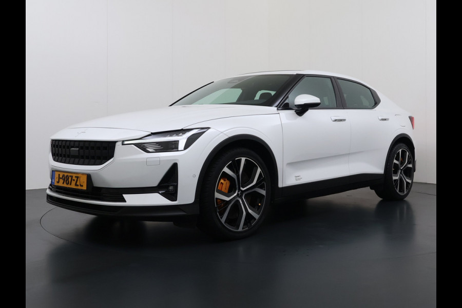 Polestar 2 78kWh 408PK PERFORMANCE 0-100 4,7sec. Long Range Pano-dak Elektr.Stoel+Stuur-verwarmd GSM-Key (semi-)-AutoPilot AWD GSM-Sleutel  SOH 93% Google-Android® Navi 360°Camera Elek.Achterklep PDC-a+v Performance-Ophanging Premium-Audio Active-Grille Keyless LEDParkeerassist auto 1.500KG Trekgewicht! 3fase 11kw thuis laden 4-season-Bnd € 66.000 nieuw