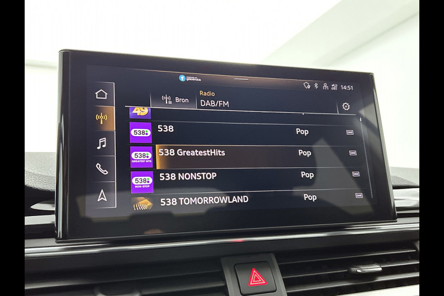 Audi A5 Sportback 35 TFSI Business edition Automaat (GROOT-NAVIGATIE, LED, CARPLAY, SPORTSTOELEN, ELEKT. ACHTERKLEP)