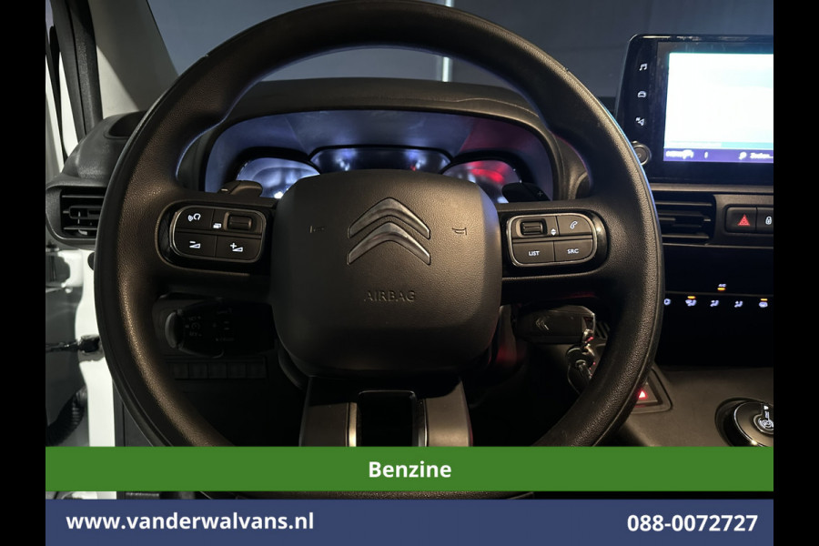 Citroën Berlingo 1.2 PureTech 131pk Automaat **Benzine** L1H1 Euro6 Airco | 3-Zits | Navigatie | Camera | Apple carplay android auto, cruisecontrol, parkeersensoren, bijrijdersbank