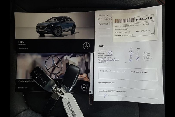 Mercedes-Benz EQA Aut. 250 Sol. AMG Sport Ed. 67kW | Trekhaak | Navi | Camera |