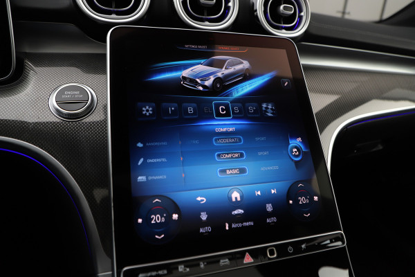 Mercedes-Benz C-Klasse AMG 63 S E Performance | 680PK | Achterasbesturing | Head-up | Burmester | Keyless-go | Sfeerverlichting | Digital-light | Acc |