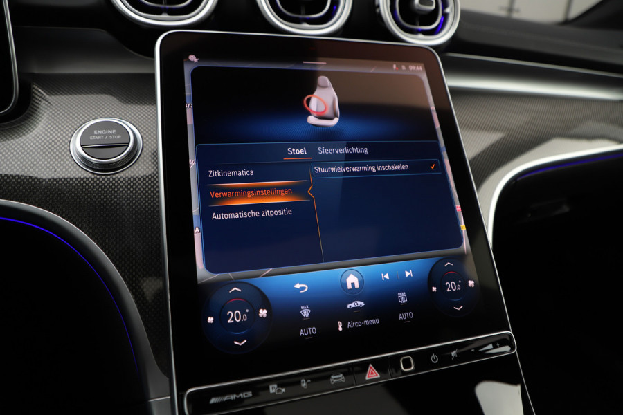 Mercedes-Benz C-Klasse AMG 63 S E Performance | 680PK | Achterasbesturing | Head-up | Burmester | Keyless-go | Sfeerverlichting | Digital-light | Acc |
